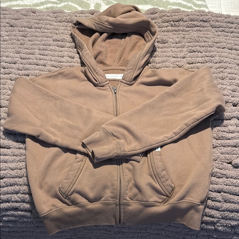 Abercrombie Kids Brown Zip-Up Hoodie